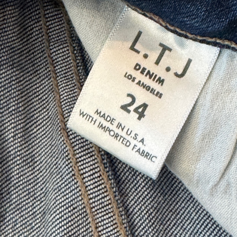 L.T.J. Letter to Juliet Siena Los Angeles Blue Straight Leg Ankle Women's Jeans - Picture 7 of 14